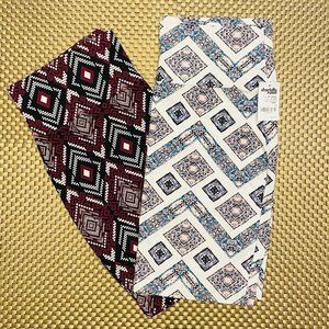 Lot of 2 - Charlotte Russe Skirt Sz Large - 95% Cotton/ 5% Spandex